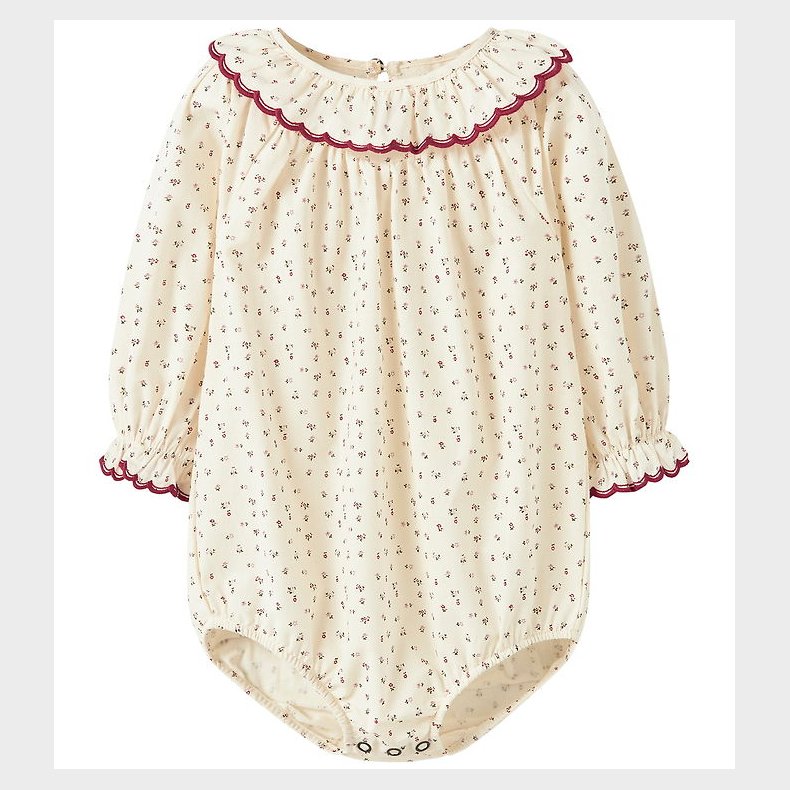 Lil Atelier Body l/ - NbfRasia - Turtledove/Red Dahlia