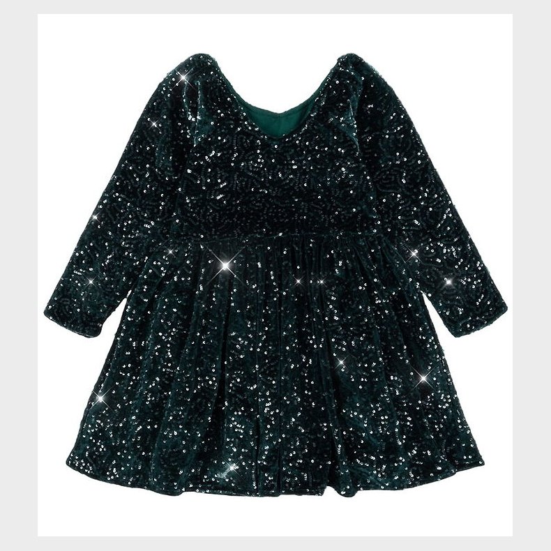 Konges Sljd Kjole - Velour - Viola - Sycamore m. Palietter