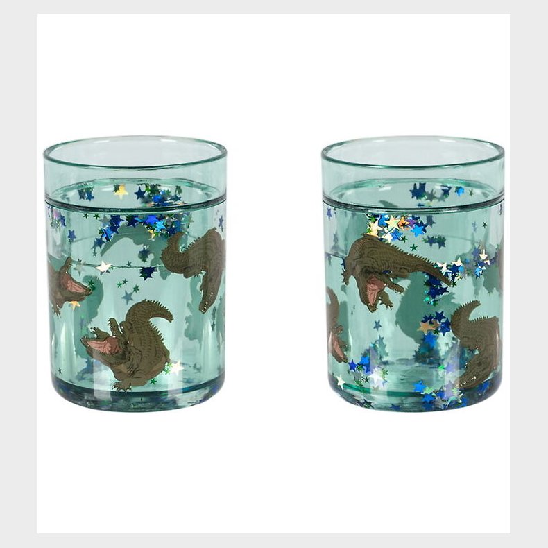 Konges Sljd Glitterkopper - 2-pak - Crocodile