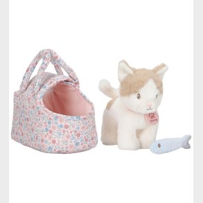 Little Dutch Plys Katten Marley i Taske - White