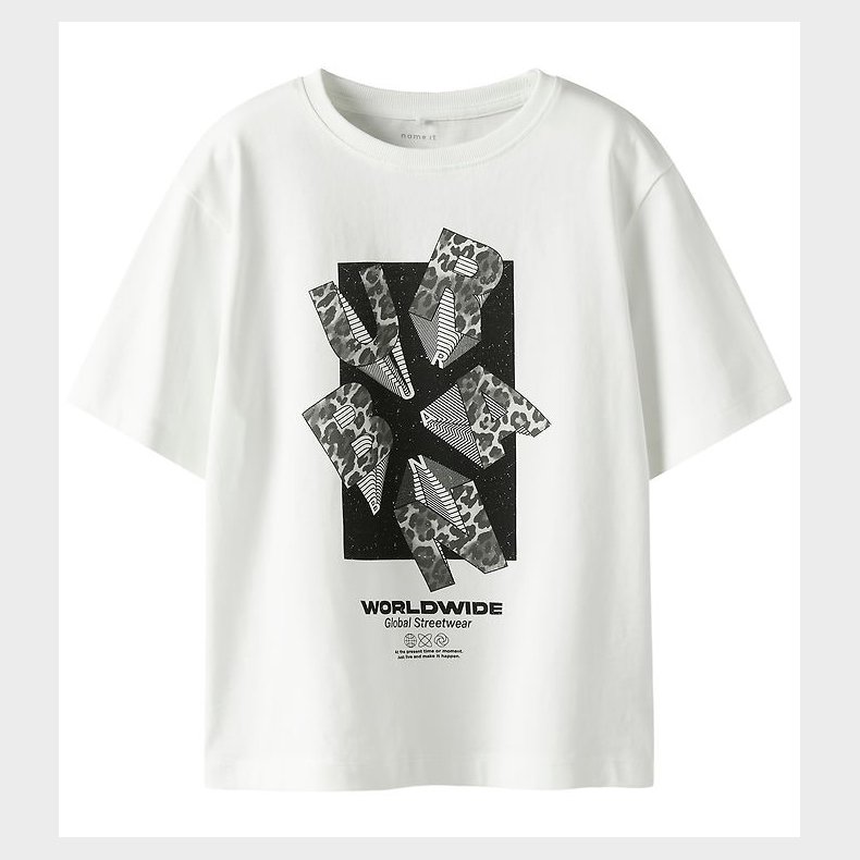 Name It T-shirt - NkmRon - Cloud Dancer