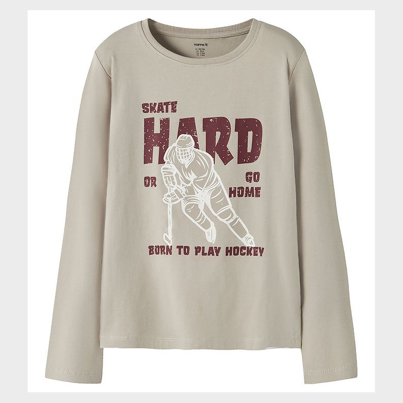 Name It Bluse - NkmVux - Island Fossil/Hockey