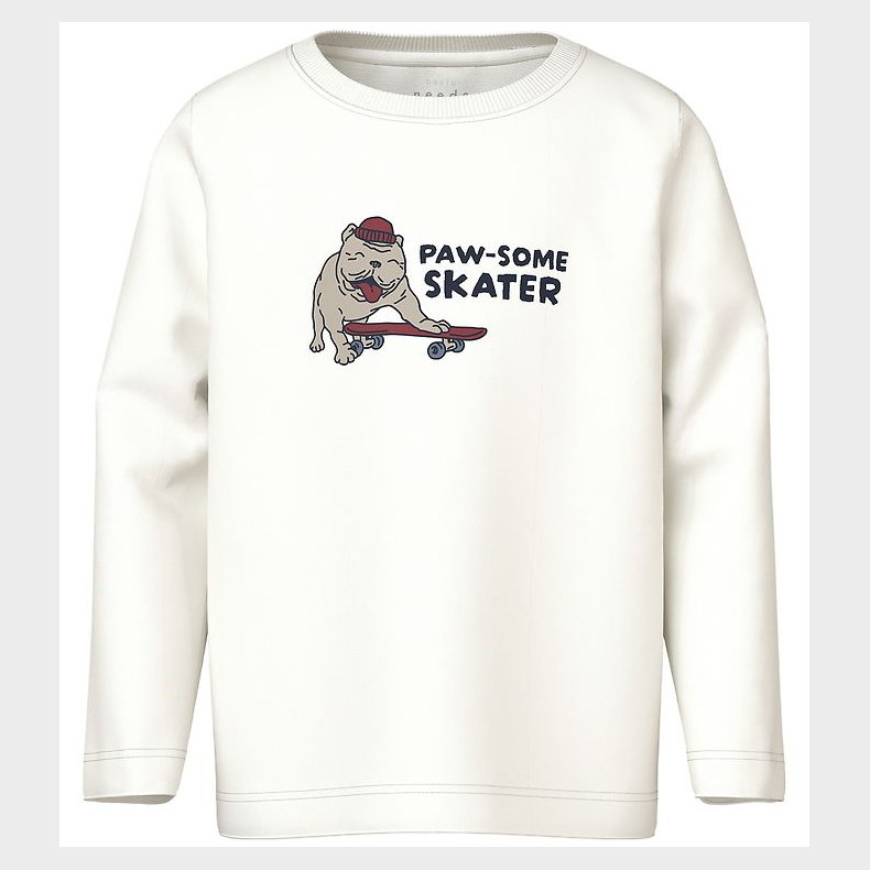 Name It Bluse - NmmVux - Cloud Dancer/Pawsome