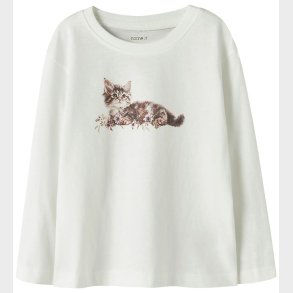 Name It Bluse - NmfVotea - Cloud Dancer/Kitten