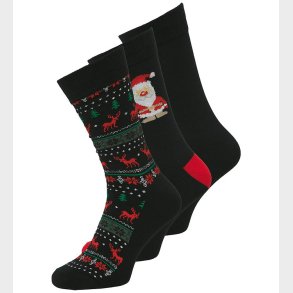 Jack & Jones Gaveske - Strmper - JacXmas - Black