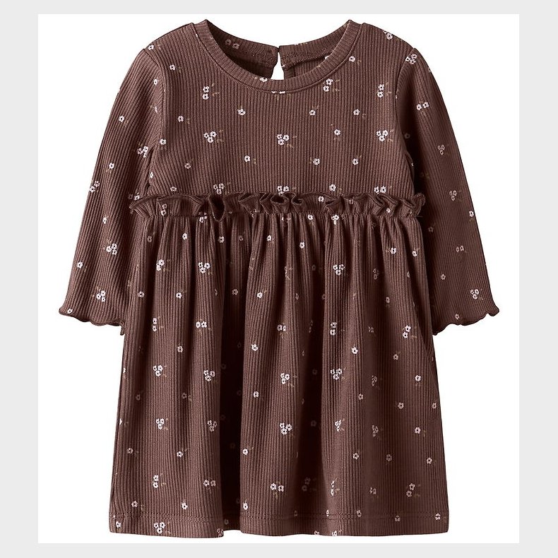 Name It Kjole - Rib - NbfSoho - Peppercorn