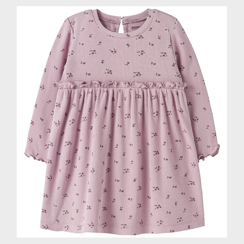 Name It Kjole - Rib - NbfSoho - Keepsake Lilac