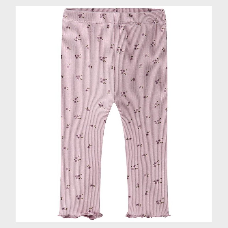 Name It Leggings - Rib - NbfSoho - Keepsake Lilac