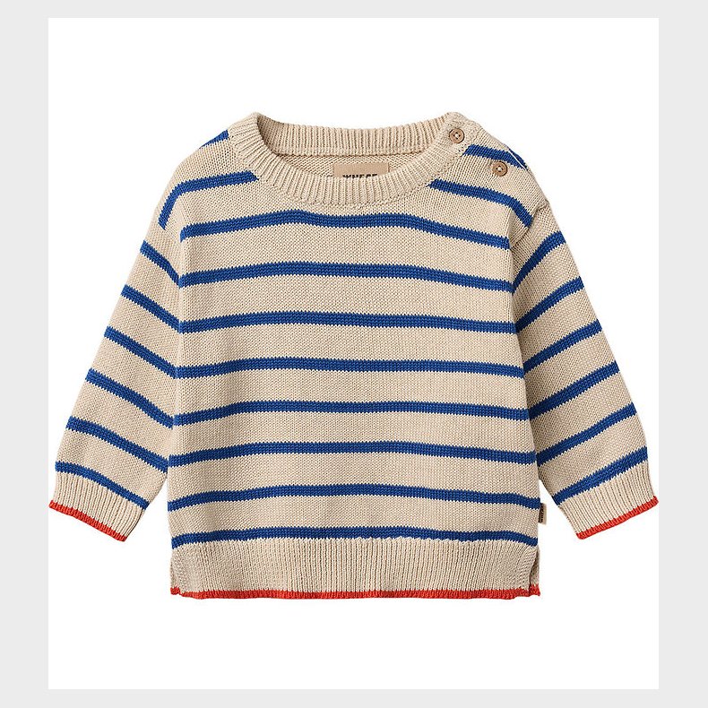 Wheat Bluse - Strik - Morgan - True Blue Stripe