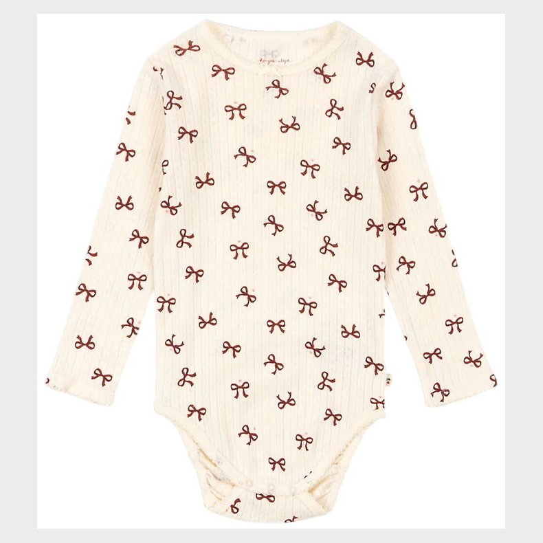 Konges Sljd Body l/ - Minnie - Bow Rouge m. Hulmnster