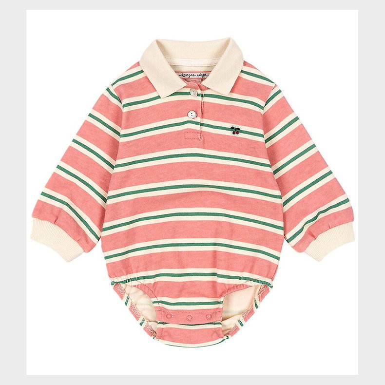 Konges Sljd Polobody l/ - Spotty - Blush Bound Stripe