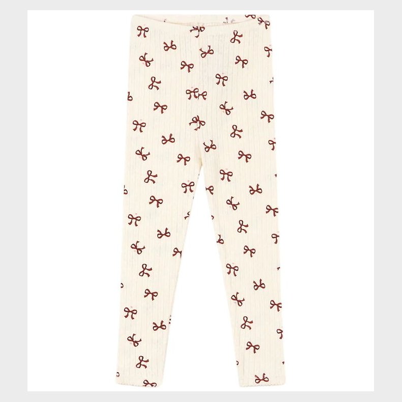 Konges Sljd Leggings - Minnie - Bow Rouge m. Hulmnster