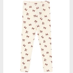 Konges Sljd Leggings - Minnie - Bow Rouge m. Hulmnster