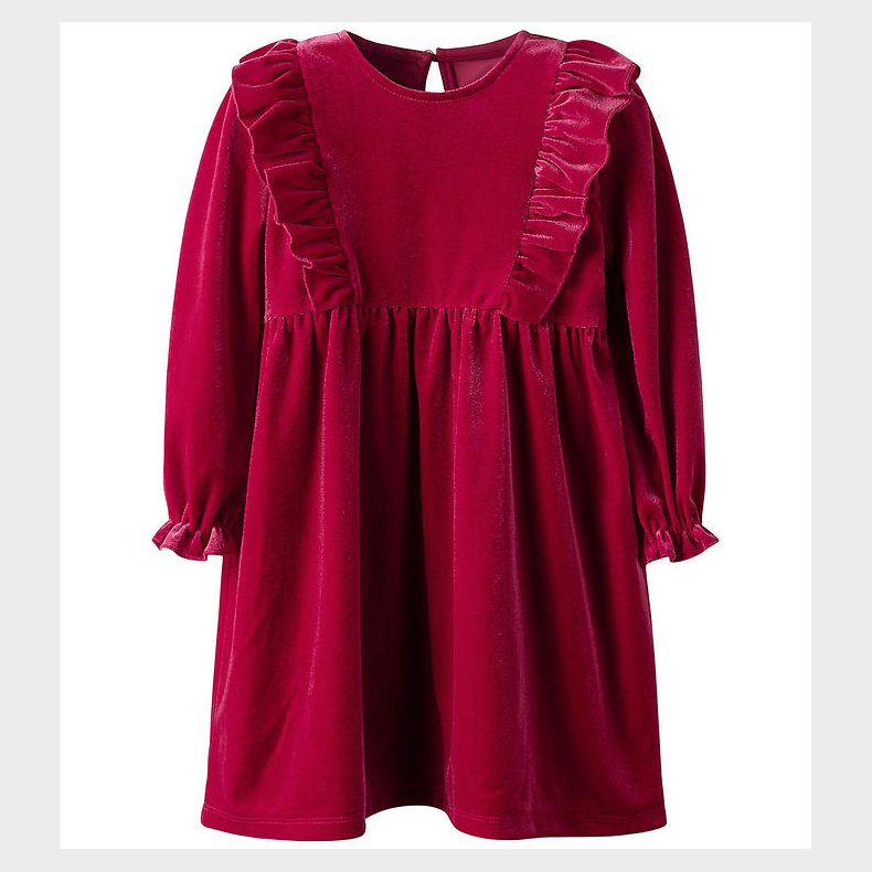 Name It Kjole - Velour - NmfRinne - Jester Red