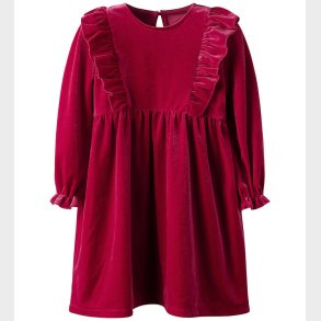 Name It Kjole - Velour - NmfRinne - Jester Red