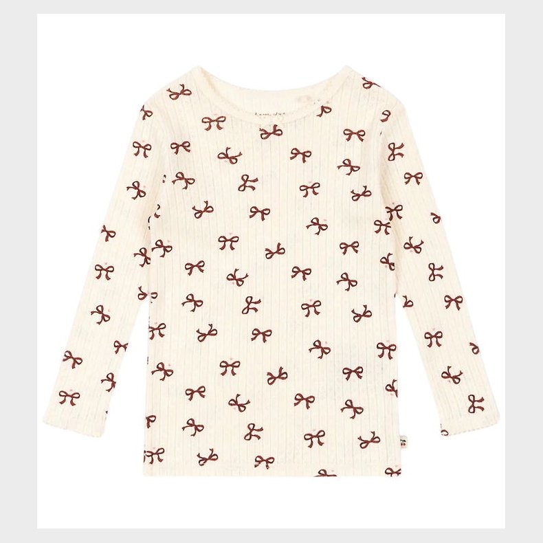 Konges Sljd Bluse - Minnie - Bow Rouge m. Hulmnster