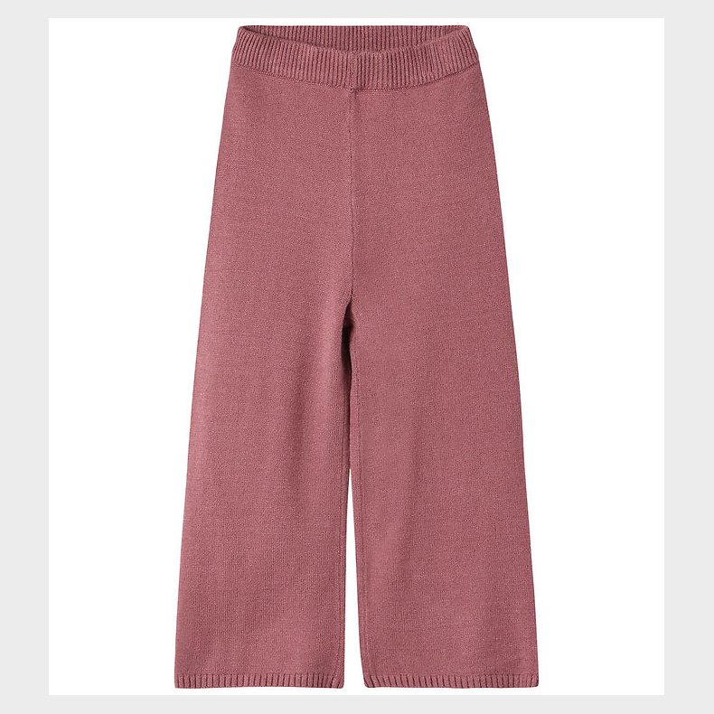 Fliink Bukser - Wide - Strik - Viskoseblanding - Alon - Ash Rose