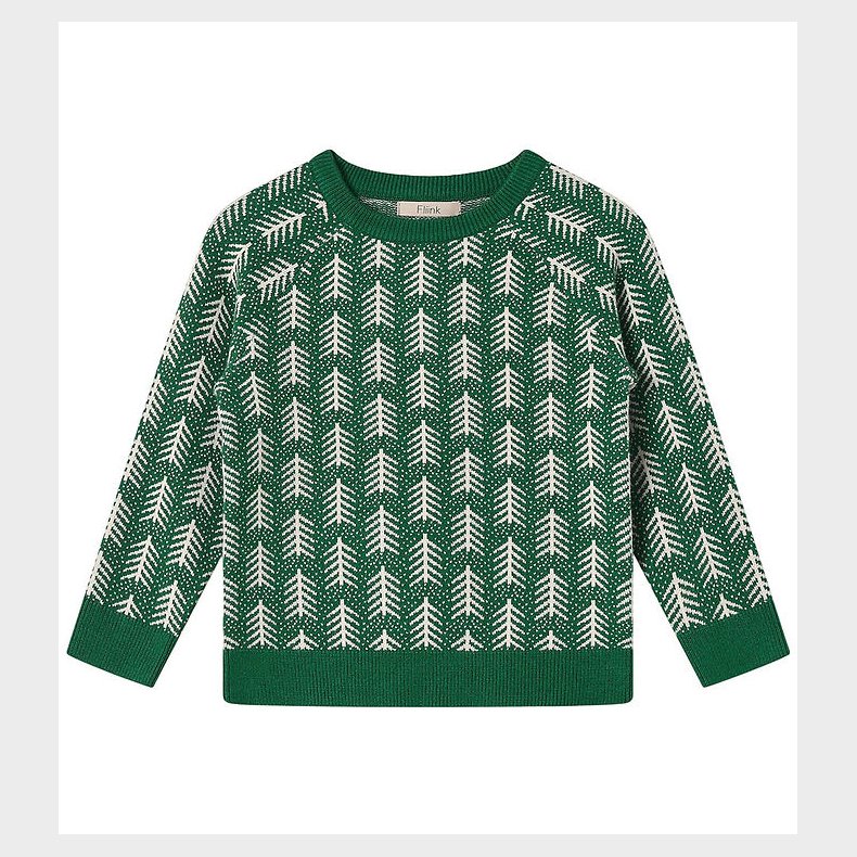 Fliink Bluse - Strik - Viskoseblanding - Benna - Hunter Green