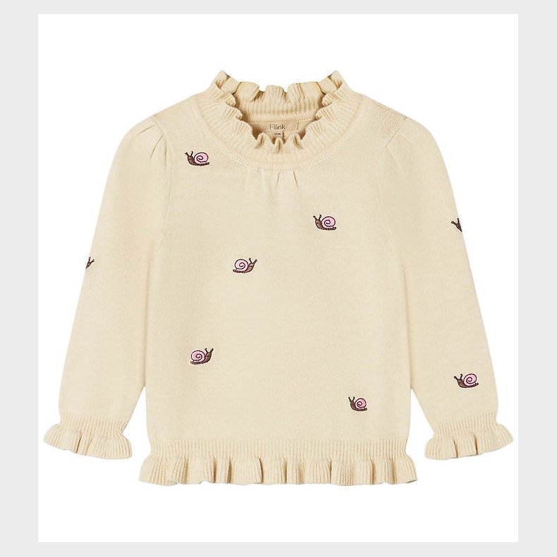 Fliink Bluse - Strik - Viskoseblanding - Alon - Sandshell