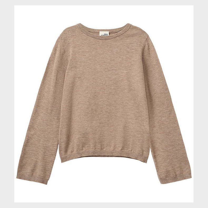 Sofie Schnoor Bluse - Uld - Strik - Vivosy - Deer Melange