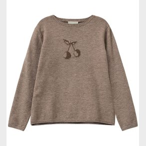 Sofie Schnoor Bluse - Strik - Uld - Ursask - Brown Melange