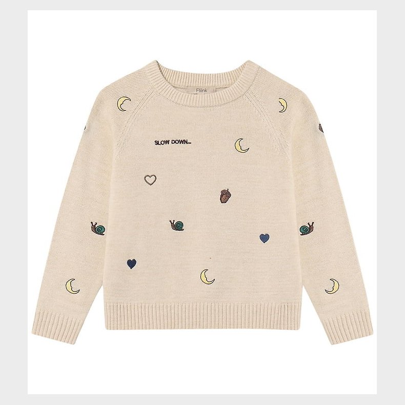 Fliink Bluse - Strik - Viskoseblanding - Benna - Sandshell