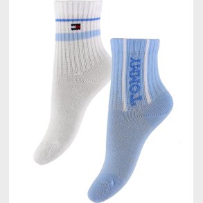 Tommy Hilfiger Strmper - 2-pak - Light Blue