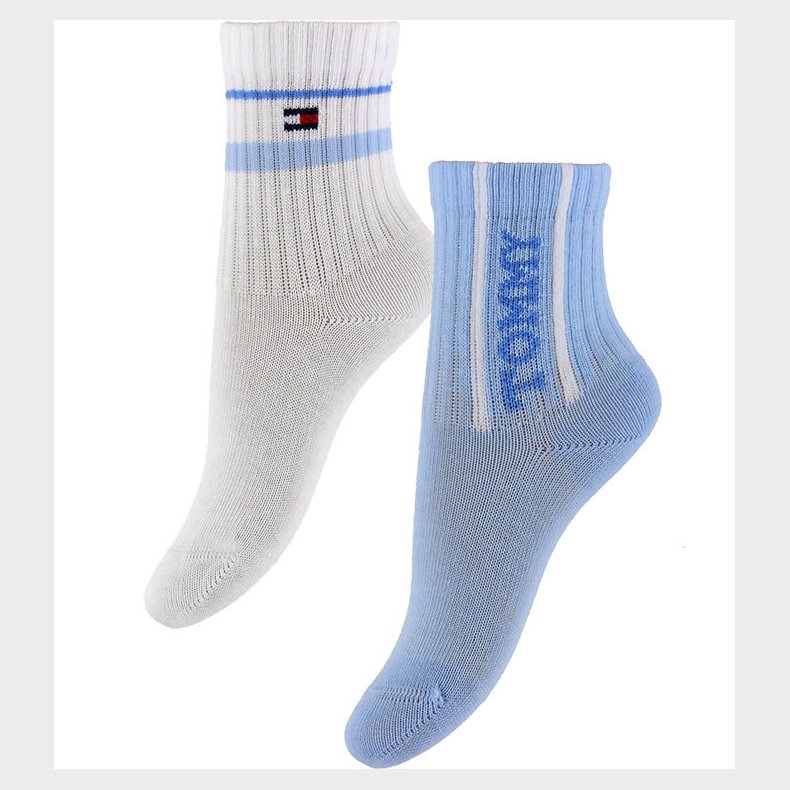 Tommy Hilfiger Strmper - 2-pak - Light Blue