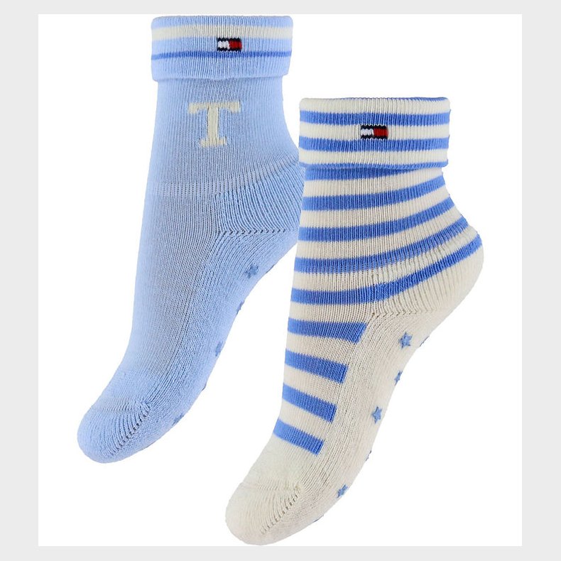 Tommy Hilfiger Strmper - 2-pak - Light Blue