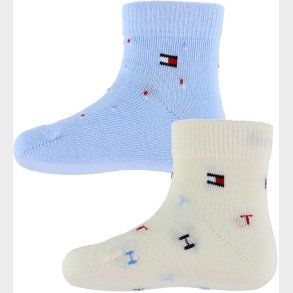 Tommy Hilfiger Strmper - 2-pak - Light Blue