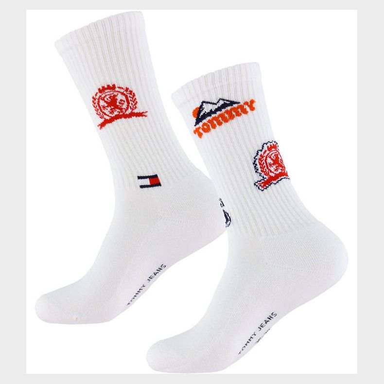 Tommy Hilfiger Strmper - 2-pak - Hvid
