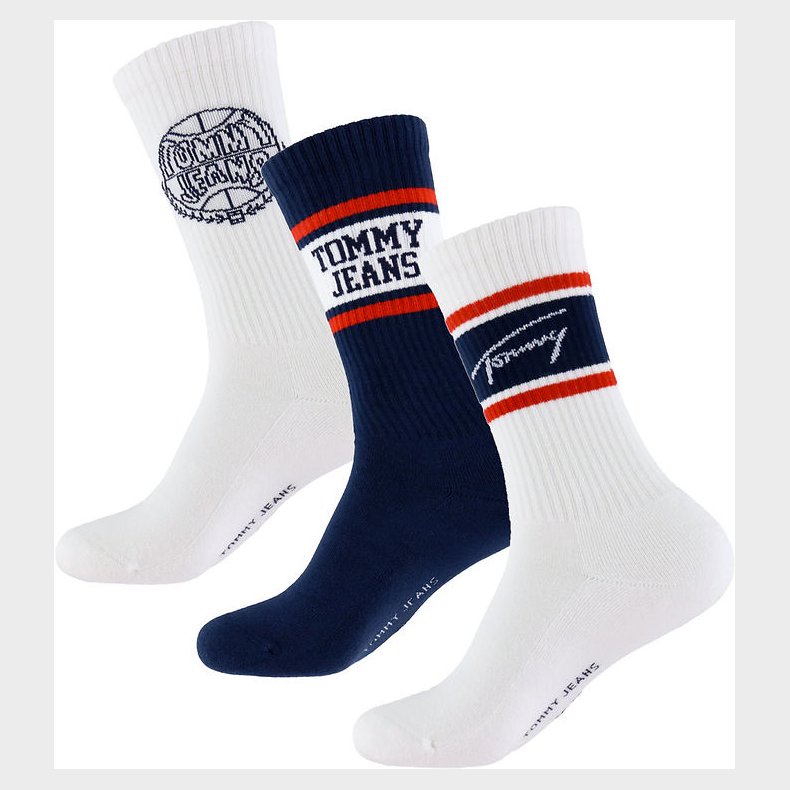 Tommy Hilfiger Strmper - 3-pak - Hvid