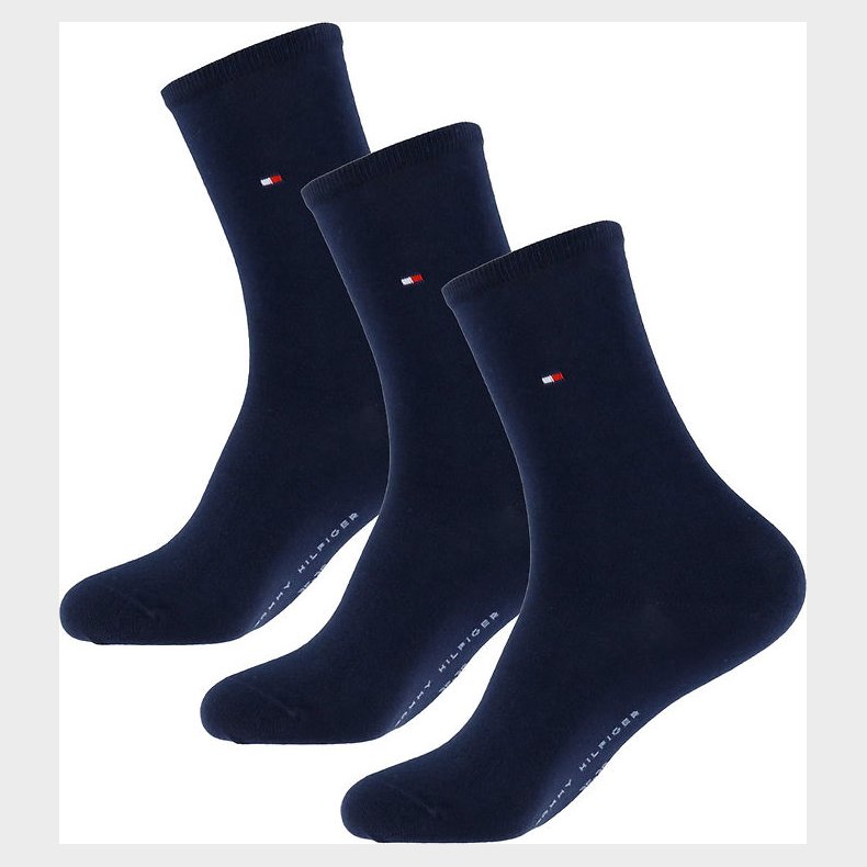 Tommy Hilfiger Strmper - 3-pak - Midnight Blue