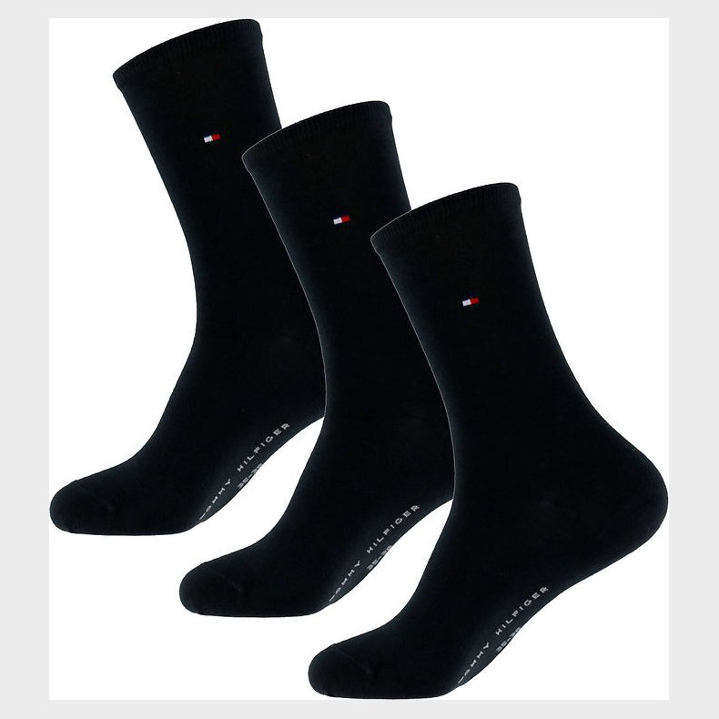 Tommy Hilfiger Strmper - 3-pak - Sort