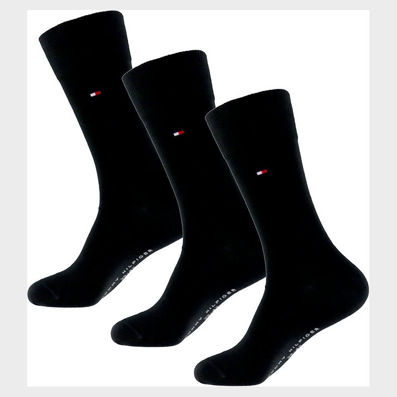 Tommy Hilfiger Strmper - 3-pak - Sort