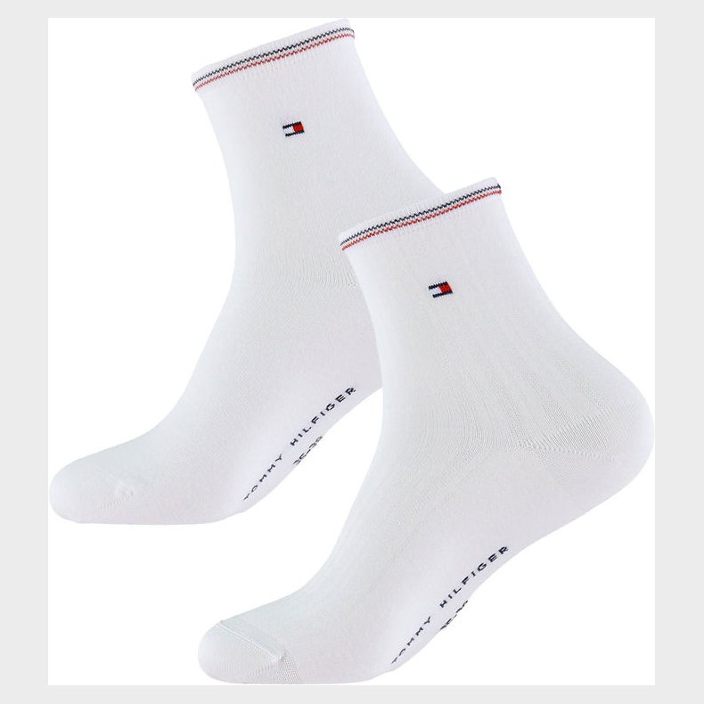 Tommy Hilfiger Strmper - 2-pak - Hvid