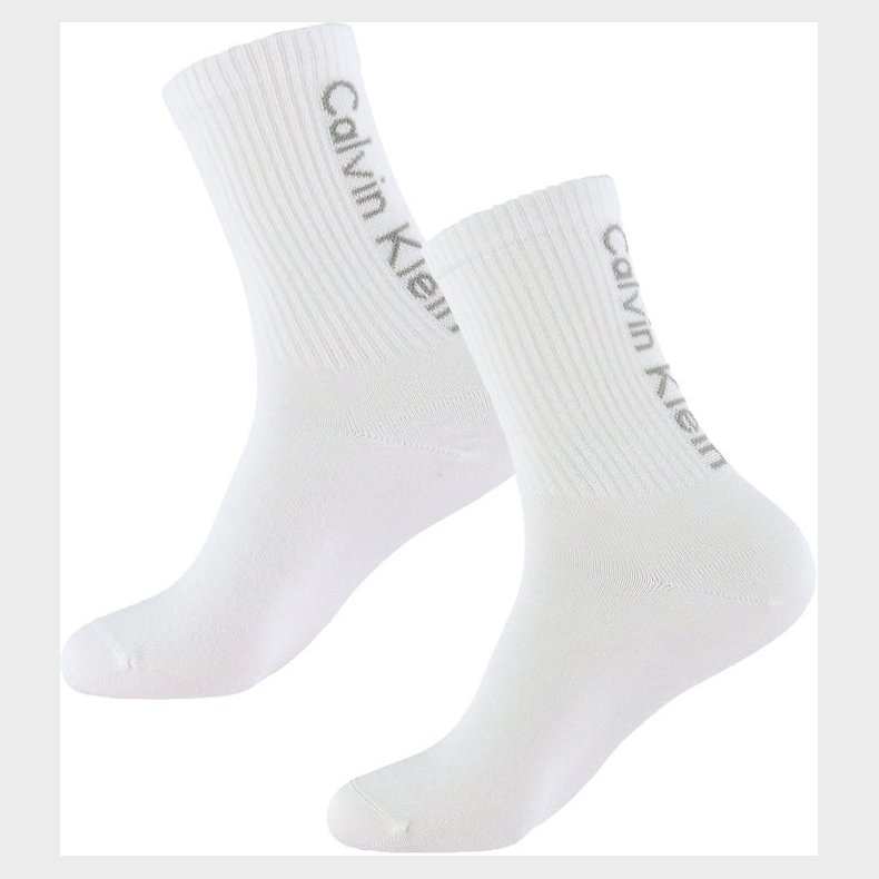 Calvin Klein Strmper - 2-pak - Hvid /Gr