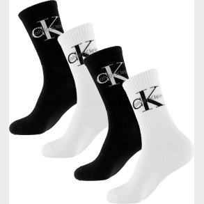 Calvin Klein Strmper - 4-pak - Sort/Hvid