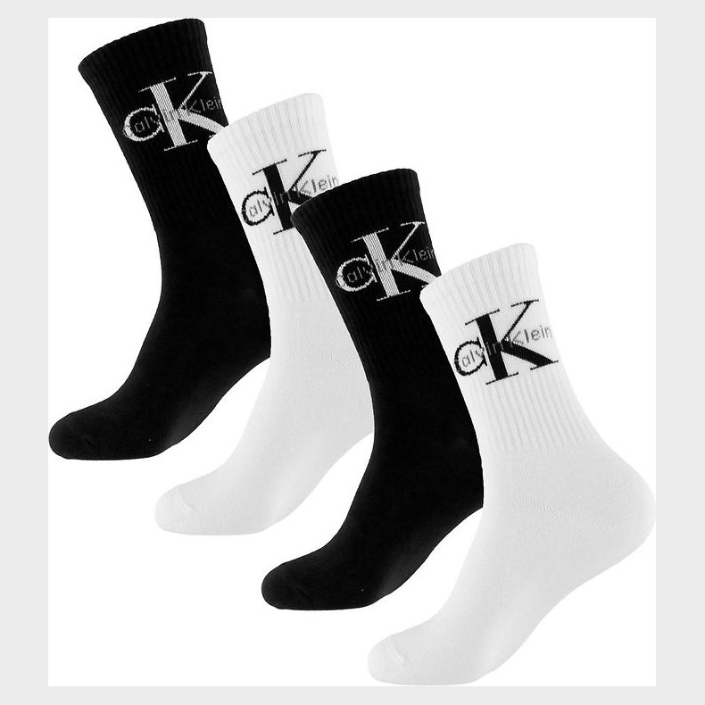 Calvin Klein Strmper - 4-pak - Sort/Hvid