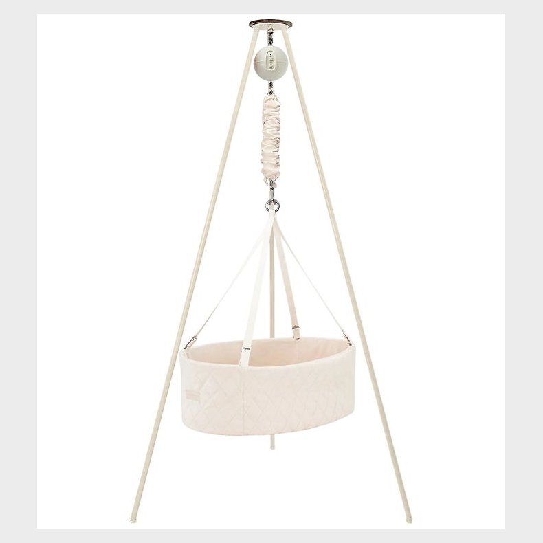 Moonboon Vugge - Classic Bundle - Oval Cradle - Nature/Hvid