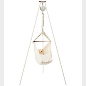 Moonboon Vugge - Classic Bundle - Baby Hammock - Nature/Hvid