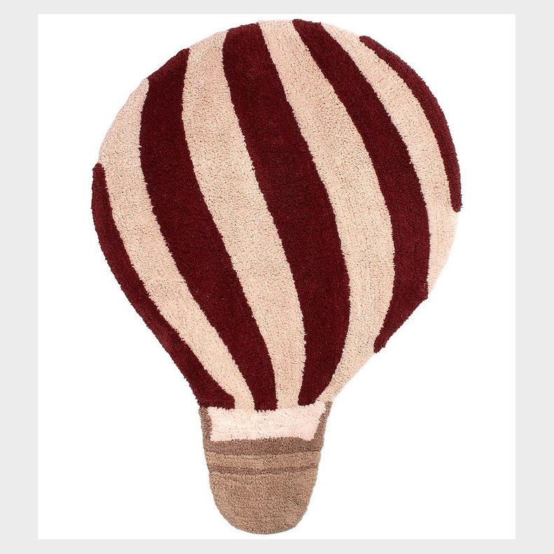 Filibabba Gulvtppe - Luftballon - Deeply Red