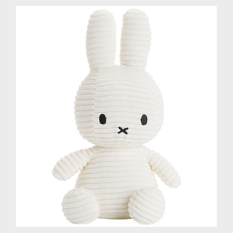 Bon Ton Toys Bamse - 23 cm - Miffy ECO Corduroy - Offwhite