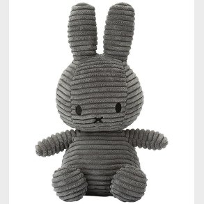 Bon Ton Toys Bamse - 23 cm - Miffy ECO Corduroy - Grey
