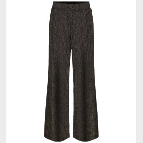 Kids Only Bukser - KogQueen - Black/Lurex Rose Gold/Stripe