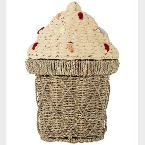 Bloomingville Kurv m. Lg - 28x41 cm - Cillie - Natur