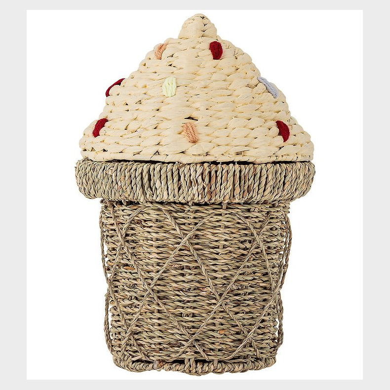 Bloomingville Kurv m. Lg - 28x41 cm - Cillie - Natur