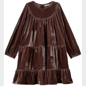 Sofie Schnoor Kjole - Velour - SelineSB - Brun