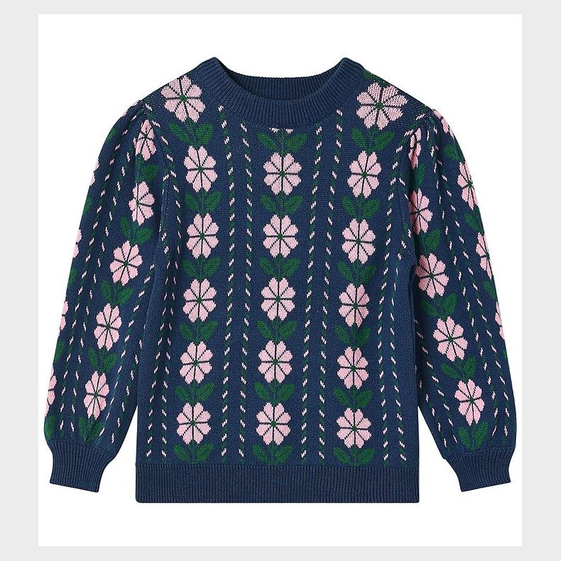 Fliink Bluse - Strik - Garden - Insignia Blue