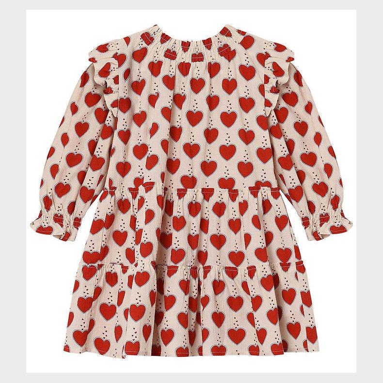 Fliink Kjole - Winter Heart - Sandshell AOP